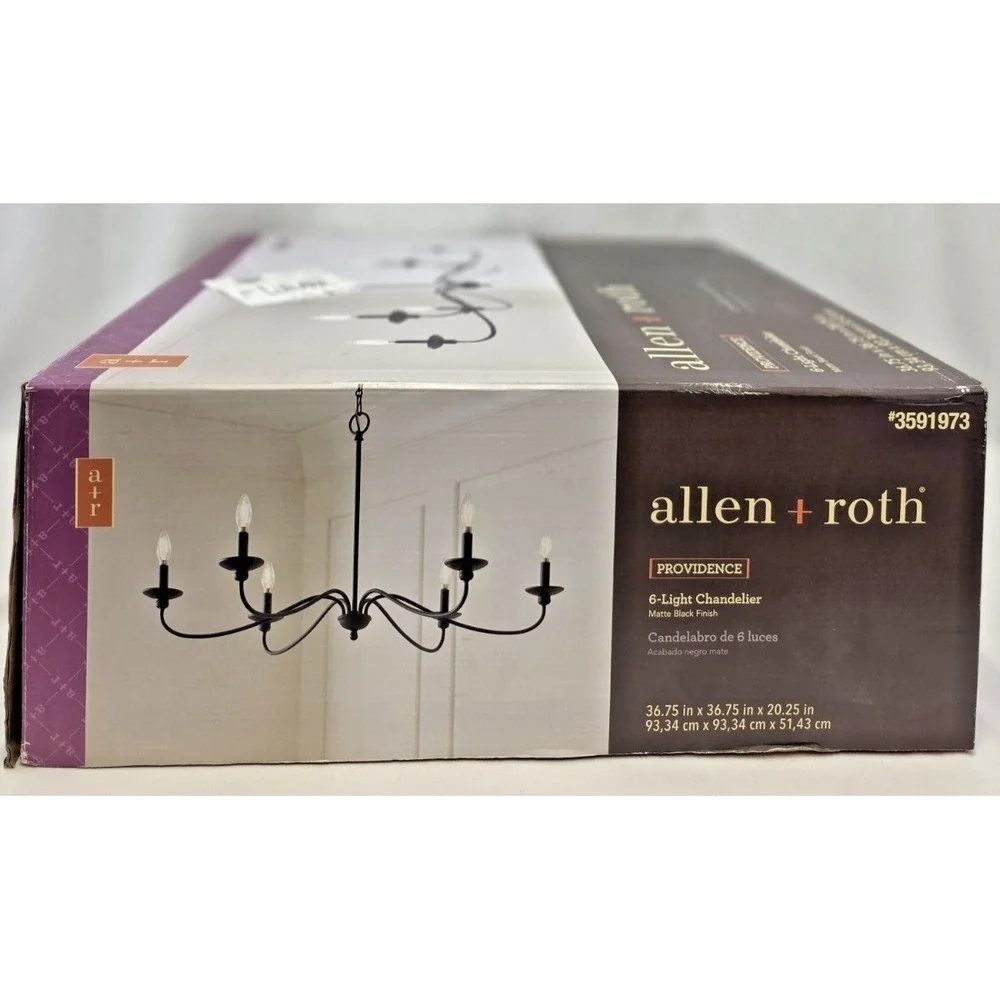 Allen Roth Providence 6-Light Round Chandelier 36.75
